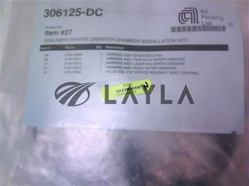 0240-04314//WAFER ORIENTER CHAMBER INSTALLATION KIT/Applied Materials/_01