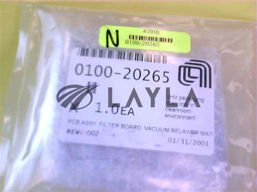 0100-20265//PCB ASSY, FILTER BOARD, VACUUM RELAY/RF/Applied Materials/_01