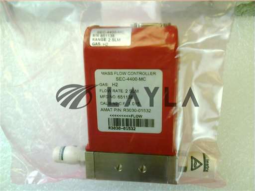 3030-01532//MFC   4400 2SLM H2 1/4VCR MTL NC 9P-D SS/Applied Materials/_01