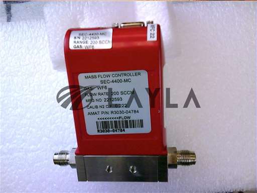 3030-04784//MFC   4400 200SCCM WF6 1/4VCR MTL 9P-D N/Applied Materials/_01