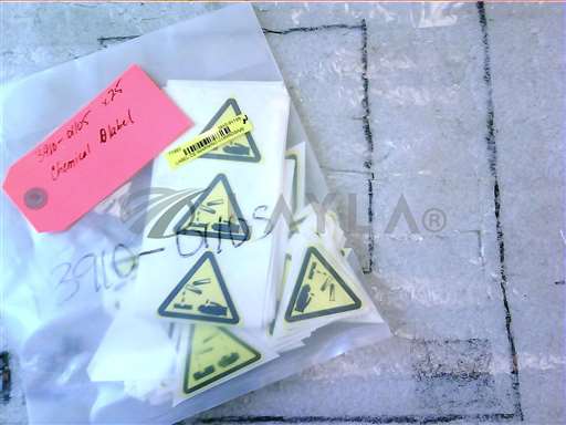 3910-01105//LABEL CE WARNING CORROSIVE MAT'L TRIANG/Applied Materials/_01