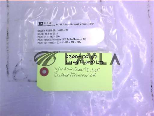 0200-00167//WINDOW, QUARTZ, LCF, BUFFER/TRANSFER CH/Applied Materials/_01