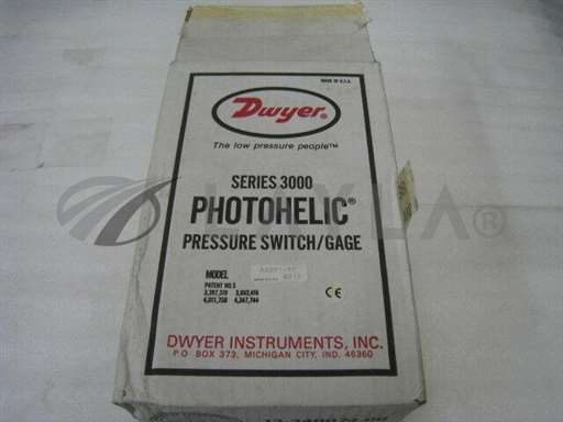 Series 3000/-/Dwyer Photohelic Series 3000 Pressure Switch/Gage, 0-1 inches of water range/Dwyer/_01