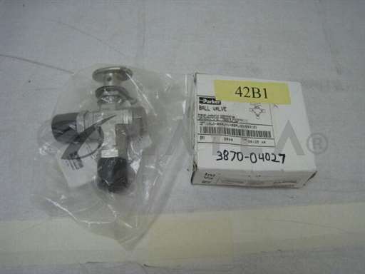 3870-04027/-/2 Parker Ball Valve 12LO-B8AJ-V-SSPLDOVSS3121, AMAT 3870-04027/AMAT/_01