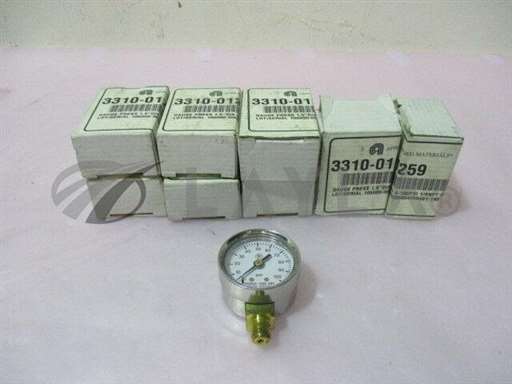 3310-01259/-/8 new AMAT 3310-01259 gauge press 1.5&quot; D/A 0-100PSI 1/8NPT BO/AMAT/-_01