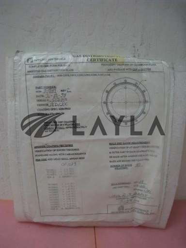 0010-31547/-/AMAT 0010-31547 Gas distribution, Plate, Perf w/Data Sheet/AMAT/-_01