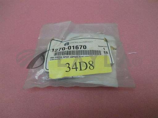 1270-01670/-/AMAT 1270-01670 SW PRESS SPDT 40PSIG 9/16-18M/AMAT/_01