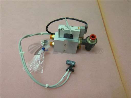 SYJ714R-5MOZ/-/SMC SYJ714R-5MOZ manifold assembly, 3 SMC D-A73 reed auto switch, 400315/SMC/_01