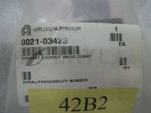 0021-03423/-/AMAT 0021-03423 bracket lockout valve, clamp/AMAT/_01