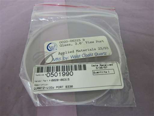 0020-06314//AMAT 0020-06314 Quartz, 3.6", View Port 402522/AMAT/_01