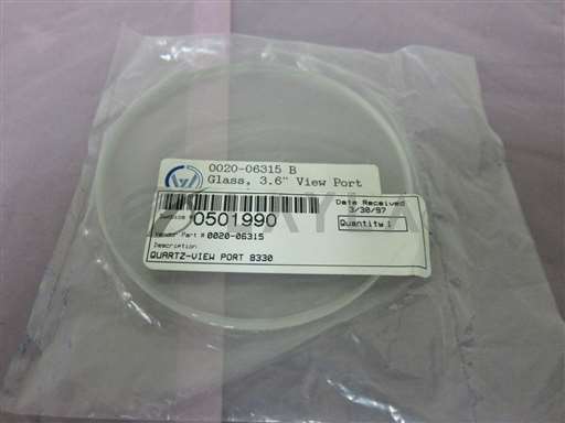 0020-06315//AMAT 0020-06315, Quartz, 3.6", 8330, View Port 402603/AMAT/_01