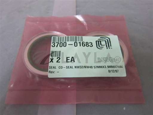 3700-01683//2 AMAT 3700-01683 CO-Seal, NW32/NW40, 57mmX3.9mmX7mm, Flange Seal, 402751/AMAT/_01