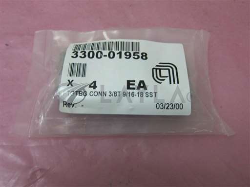 3300-01958//4 AMAT 3300-01958 FTGTBG Connectore, 3/8T, 9/16-18 SST, 406364/AMAT/_01