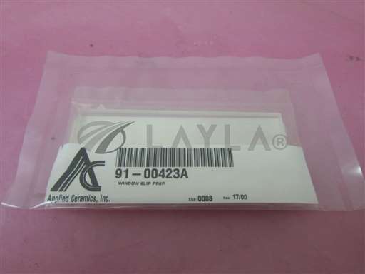 91-00423A//Applied Ceramics 91-00423A, AMAT Chamber Window Slip PRSP, 406571/Applied Ceramics/_01