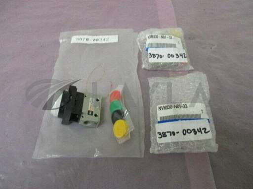 3870-00342//2 AMAT 3870-00342 Mechanical Valve, Multicolor Switch, SMC NVM130-N01-33, 410126/AMAT/_01