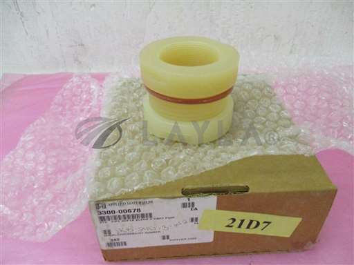 3300-00678//AMAT 3300-00678 FTG PIPE ADPTR BLKHD 2"FNPT PVDF. 411385. 411386./AMAT/_01