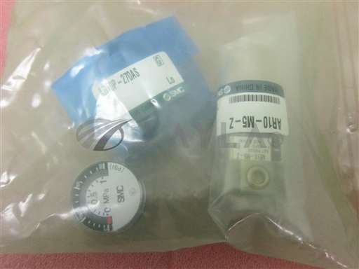 AR10-M5-Z/-/SMC AR10-M5-Z, AR10P-270AS, 7-100PSI 1/16 IN NPT PNEUMATIC REGULATOR, W/ GAUGE/SMC/_01