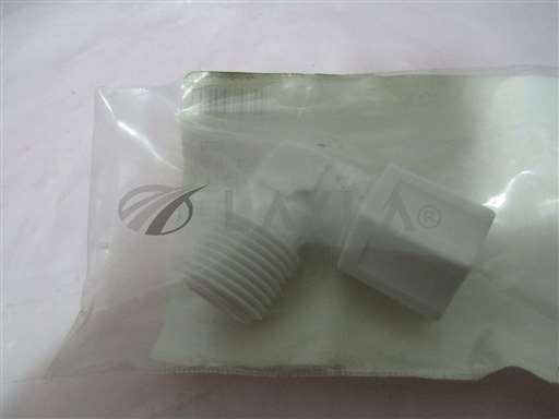 0221-12/Elbow/Metron 0221-12 Elbow, Male/Comp. WHT PP, 1/2 MNPT x 1/2T, 422249/Metron/_01