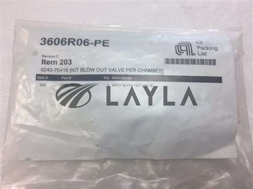0090-70014, 0240-70416//0090-70014,0240-70416ASSY BLOW OUT VALVE, KIT BLOW OUT VALVE PER CHAMBER/AMAT/_01
