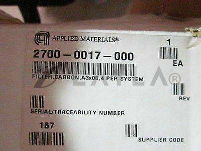 2700-0017-000//Applied Materials (AMAT) 2700-0017-000 FILTER,CARBON,A3x00,4 PER SYSTEM/APPLIED MATERIALS (AMAT)/_01