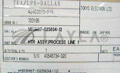 MB3M87-025834-12//TEL MB3M87-025834-12 ASSY, HTR PROCESS LINE 1/TOKYO ELECTRON (TEL)/_01