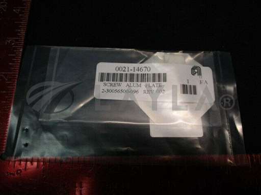 0021-14670//Applied Materials (AMAT) 0021-14670 SCREW, ALUM, DXZ PUMPING PLATE, SACVD/Applied Materials (AMAT)/_01