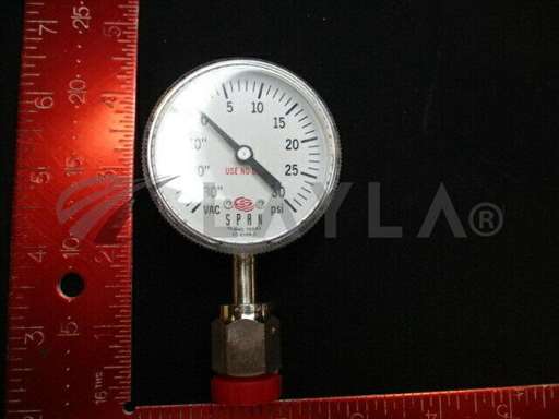 3310-01075//Applied Materials (AMAT) 3310-01075 GAUGE PRESS 30"HG/30PSI 2"D 1/4VCR-M LWR/Applied Materials (AMAT)/_01