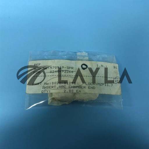 0020-81250/-/343-0401// AMAT APPLIED 0020-81250 INSERT, ARC CHAMBER END NEW/AMAT Applied Materials/_01