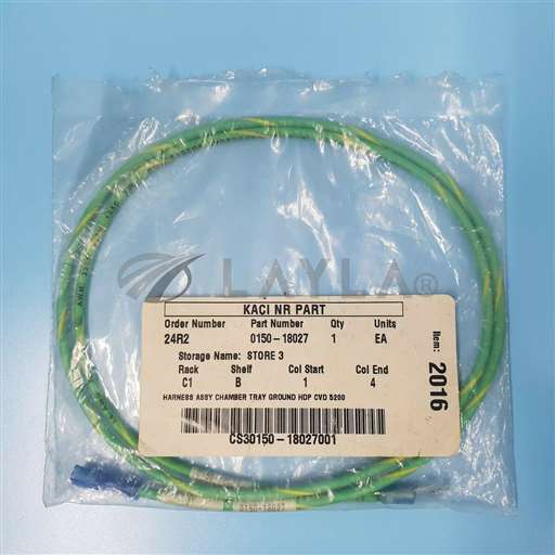 0150-18027/-/141-0602// AMAT APPLIED 0150-18027 HARNESS ASSY CHAMBER TRAY GROUND HDP CVD NEW/AMAT Applied Materials/_01