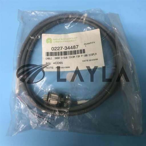 0227-34487/-/141-0701// AMAT APPLIED 0227-34487 CABLE, SNSR D-SUB 15X3M FOR P- NEW/AMAT Applied Materials/_01