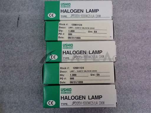 /-/USHIO JP120V-1000WC5/UA DXW Halogen Lamp Lot of (5)//_01