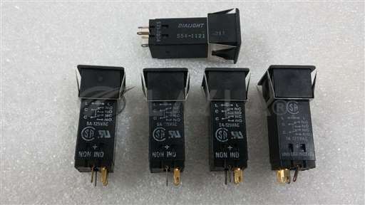 /-/Dialight 554-1120-211 / 523-8904SPDT Standard Push Button Switches (Lot of 5)//_01