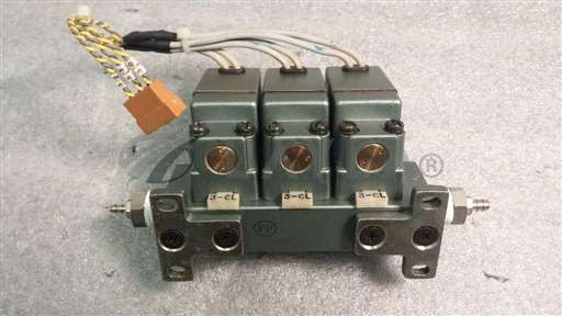 /-/SMC VO301 Manifold Block w/3 Solenoid ValvesVAC//_01