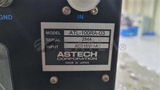 ATL-100RA-03/ATL-100RA-03/ASTECH ATL-100RA-03 RF AUTOMATIC MATCHING NETWORK INPUT : AC115V 1A SERIAL : 265/ASTECH/-_01