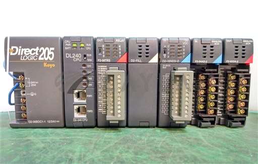 D2-06BDC1-1/--/KOYO DIRECT LOGIC 205 PLC CNTLR W/ DL240, F2-08TRS, D2-FILL D2-06BDC1-1/--/_01