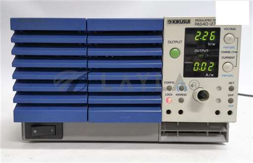 PAS40-27/--/KIKUSUI REGULATED DC POWER SUPPLY, 0-40V, 27A PAS40-27/--/_01