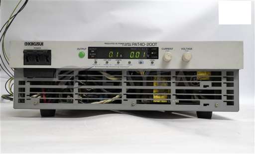 PAT40-200T/--/KIKUSUI REGULATED DC POWER SUPPLY, 0-40V, 200A PAT40-200T/--/_01