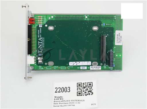 0190-06186/--/APPLIED MATERIALS PCB, CPCI HDD-850 MASS STORAGE BOARD, TENTA HDFD-0850, AS00850/--/_01