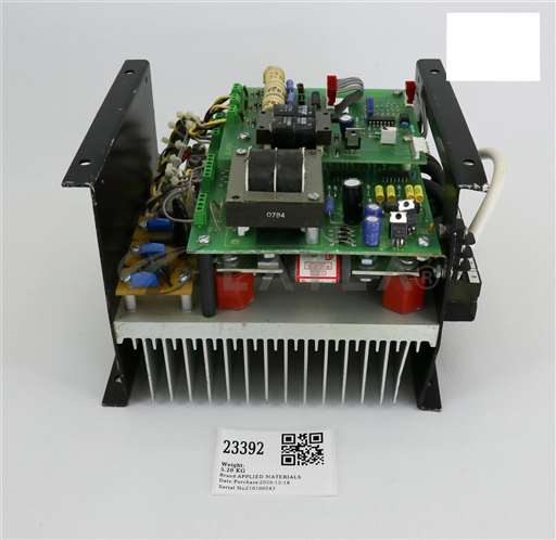 0015-09091/--/APPLIED MATERIALS PHASETRONICS 8" SINGLE DRIVE POWER SUPPLY W/O COVER, P1038A, 3/--/_01