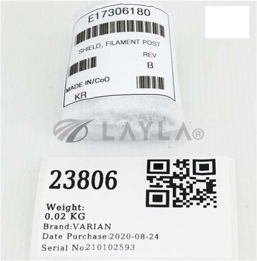 E17306180/--/VARIAN SHIELD, FILAMENT POST (NEW) E17306180/--/_01