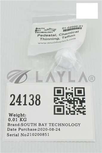 01-02000-01/--/SOUTH BAY TECHNOLOGY PEDESTAL, CHEMICAL THINNING, TEFLON (NEW) 01-02000-01/--/_01