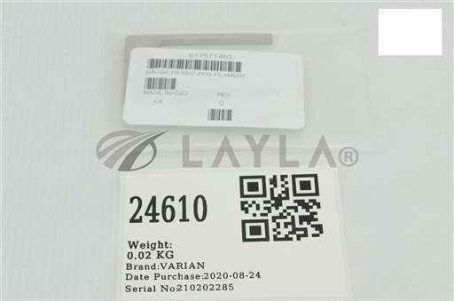 E17571460/--/VARIAN GAUGE, HEIGHT, PFG FILAMENT (NEW) E17571460/--/_01