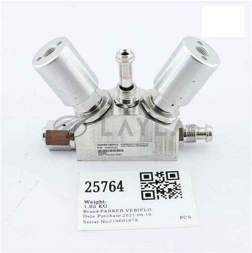 945Y1NC/NC5683/--/PARKER VERIFLO 3-WAY HIGH PURITY PNEU VALVE, 45400243, AMAT 3870-02539 945Y1NC/N/--/_01
