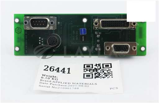 0100-01383/--/APPLIED MATERIALS PCB ASSEMBLY, MONITOR/KB/SERIAL/LIGHT PE 0100-01383/--/_01