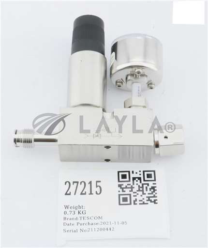 12-1K21AAED-072/--/TESCOM HIGH PURITY CONTROLS REGULATOR 150PSI W/ LR-63-30126-103 GAUGE 12-1K21AAE/--/_01