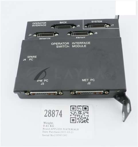 0100-00422/--/APPLIED MATERIALS PCB, PCB MONITOR/KB/LP SWITCHBOX BD W/ ENCLOSURE 0040-03532, 0/--/_01