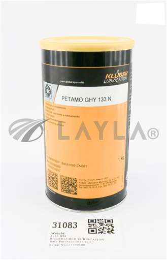 PETAMO GHY 113 N/--/KLUBER LUBRICATION ROLLING BEARING GREASE 1KG, P/N: 0940610037 (NEW) PETAMO GHY/--/_01