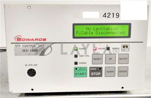 SCU-1600/--/EDWARDS TURBO PUMP CONTROL UNIT W/NETWORK PORT SCU-1600/--/_01