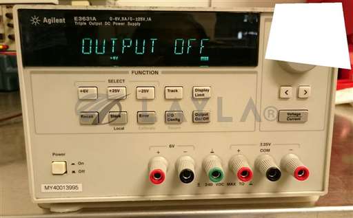 E3631A/--/AGILENT TRIPLE OUTPUT DC POWER SUPPLY E3631A/--/_01