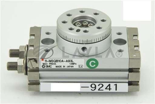 11-MSQB10A-A93L/--/SMC ROTARY ACTUATOR W/TABLE (LOT OF 2) 11-MSQB10A-A93L/--/_01